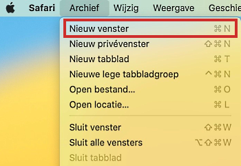 Nieuw venster